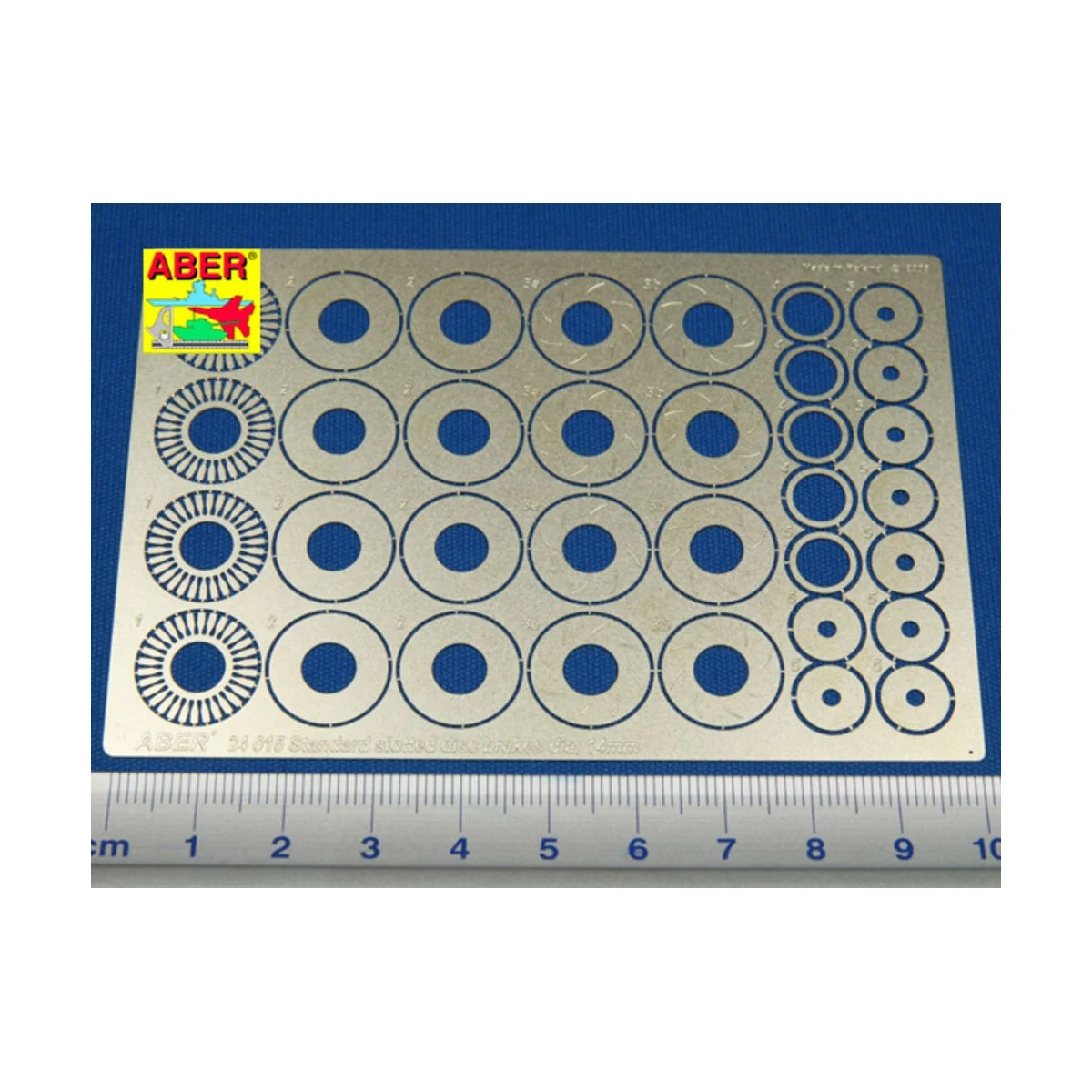 Standart slotted discs brakes dia.14mm, 1/24 - Aber Models 24015