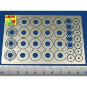 Standart slotted discs brakes dia.14mm, 1/24 - Aber Models 24015