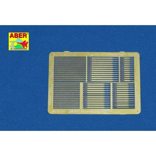 Hose clamps, 1/24 - Aber Models 24017 Hose clamps, 1/24 - Aber Models 24017