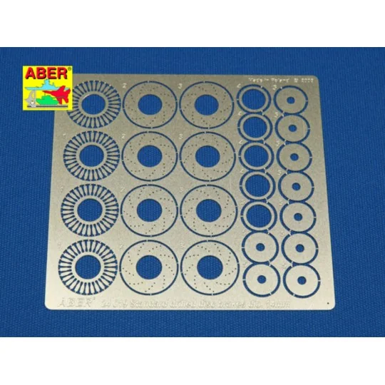 Standard drilled discs brakes dia 14mm, 1/24 - Aber Models 24019 Standard drilled discs brakes dia 14mm, 1/24 - Aber Models 24019