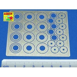 Standard drilled discs 13mm - Aber Models 24022