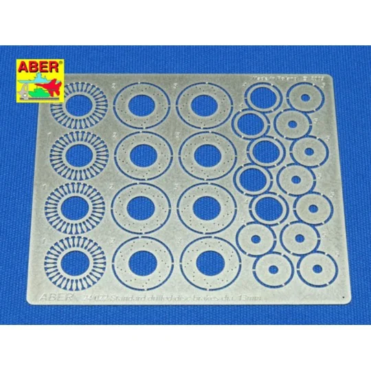 Standard drilled discs 13mm, 1/24 - Aber Models 24022