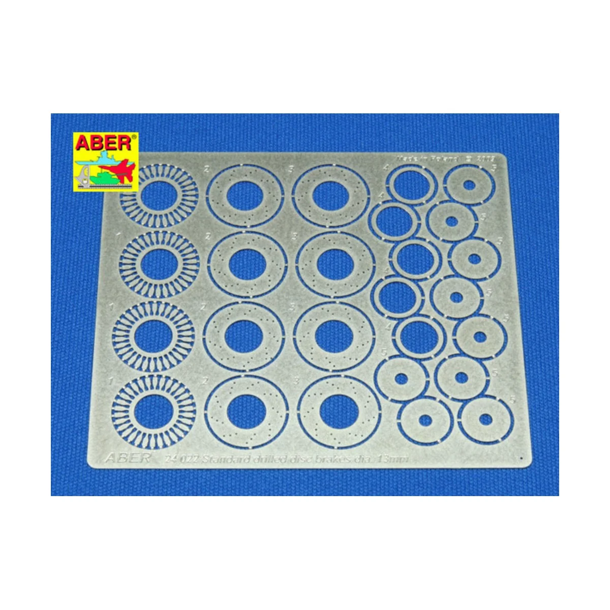 Standard drilled discs 13mm, 1/24 - Aber Models 24022