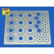 Standard drilled discs 13mm - Aber Models 24022