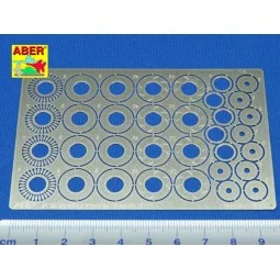 Standard slotted discs 13mm, 1/24 - Aber Models 24023