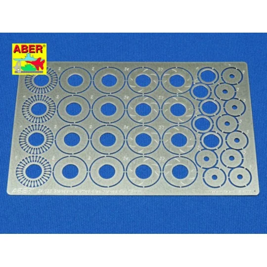 Standard slotted discs 13mm, 1/24 - Aber Models 24023 Standard slotted discs 13mm, 1/24 - Aber Models 24023