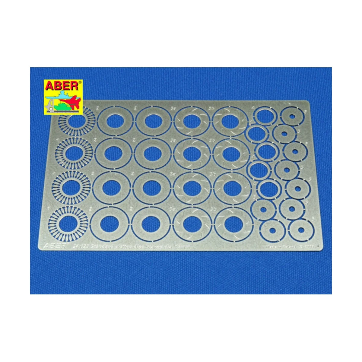 Standard slotted discs 13mm, 1/24 - Aber Models 24023 Standard slotted discs 13mm, 1/24 - Aber Models 24023