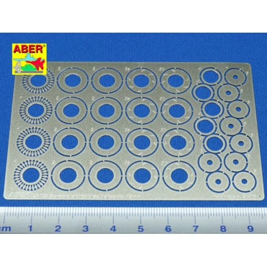 Standard slotted discs 12mm, 1/24 - Aber Models 24025