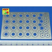Standard slotted discs 12mm, 1/24 - Aber Models 24025