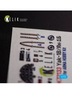 Yak-1B - interior 3D decals for Arma Hobby kit, 1/72 - Kelik K72133 2