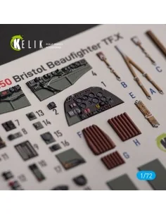 Bristol Beauhfighter TF.X - interior 3D decals for Airfix kit, 1/72... 2