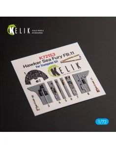 Hawker Sea Fury FB.11 - interior 3D decals for Trumpeter kit, 1/72 ...