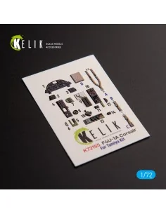 F4U-1A Corsair - interior 3D decals for Tamiya kit, 1/72 - Kelik K7...