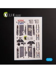 L-29 Delfin - interior 3D decals for AMK kit, 1/72 - Kelik K72162