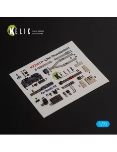 P-47M Thunderbolt- interior 3D decals for Revell kit, 1/72 - Kelik ...