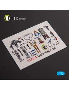 F.2A Lighting - interior 3D decals for Airfix kit, 1/72 - Kelik K72163