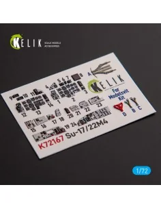 SU-17M4P/22M4 - interior 3D decals for ModelSvit kit, 1/72 - Kelik ...