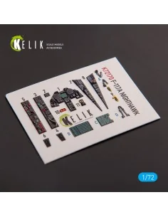 F-117A NIGHTHAWK - interior 3D decals for Hasegawa kit, 1/72 - Keli...
