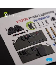 ?-38J Lightning - interior 3D decals for Italeri/Academy kit, 1/72 ... 2