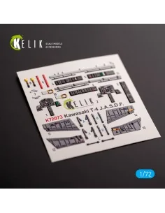 Kawasaki T-4 - interior 3D decals for Hasegawa kit, 1/72 - Kelik K7... 2