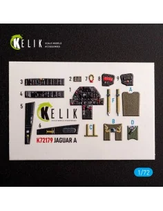 Jaguar A - interior 3D decals for HobbyBoss kit, 1/72 - Kelik K72179