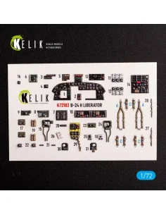 B-24H Liberator - interior 3D decals for Airfix kit, 1/72 - Kelik K...