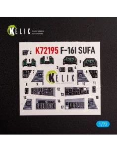 F-16I - interior 3D decals for Hasegawa kit, 1/72 - Kelik K72195 2