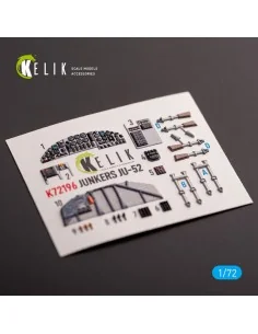 Ju-52 - interior 3D decals for Italeri kit, 1/72 - Kelik K72196 2