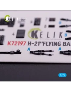 H-21 Flying Banana - interior 3D decals for Italeri kit, 1/72 - Kel... 2