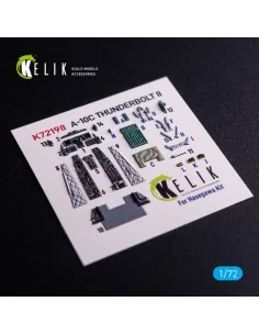 A-10C - interior 3D decals for Hasegawa kit, 1/72 - Kelik K72198