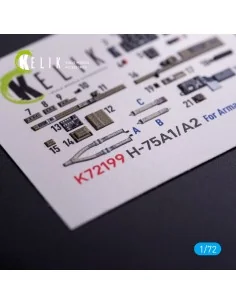 H-75A1/AR - interior 3D decals for Arma Hobby kit, 1/72 - Kelik K72199 2
