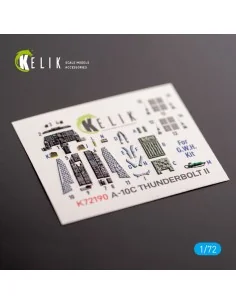 A-10C Thunderbolt II - interior 3D decals for GWH kit, 1/72 - Kelik... 2