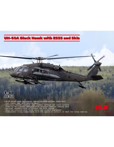 UH-60A Black Hawk with ESSS and Skis, 1/48 - ICM 48368