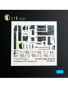 He-177A-5 - interior 3D decals for Revell kit, 1/72 - Kelik K72213