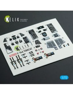 F-14A Tomcat - interior 3D decals for HobbyBoss kit, 1/72 - Kelik K... 2