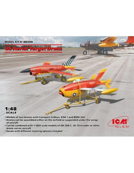 US Aerial Target Drons, 1/48 - ICM 48399