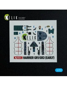 Harrier Gr1/Gr3 (Early) - interior 3D decals for Italeri kit, 1/72 ...