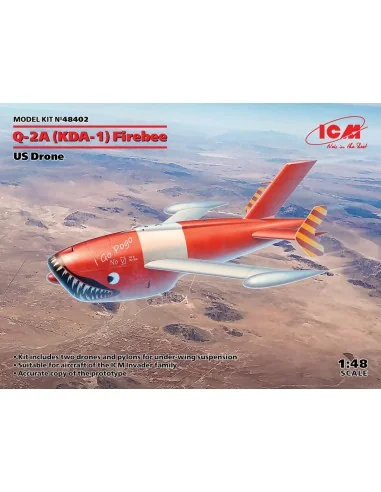 Q-2A (KDA-1) Firebee, US Drone (2 airplanes and pilons), 1/48 - ICM...