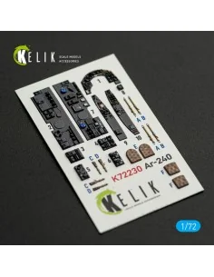Ar-240 - interior 3D decals for Revell kit, 1/72 - Kelik K72230 2
