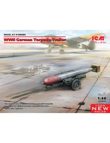 WWII German Torpedo Trailer (100% new molds), 1/48 - ICM 48404