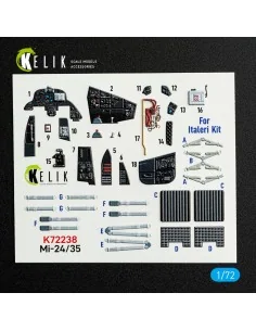 Mi-35/24 - interior 3D decals for Italeri kit, 1/72 - Kelik K72238
