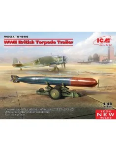 WWII British Torpedo Trailer (100% new molds), 1/48 - ICM 48405