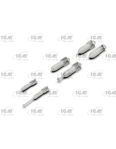 WWII German Aircraft Armament (100% new molds), 1/48 - ICM 48408