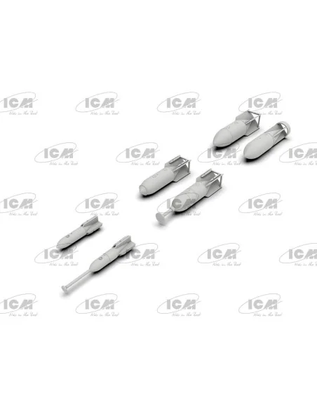 WWII German Aircraft Armament (100% new molds), 1/48 - ICM 48408