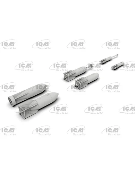 WWII German Aircraft Armament (100% new molds), 1/48 - ICM 48408