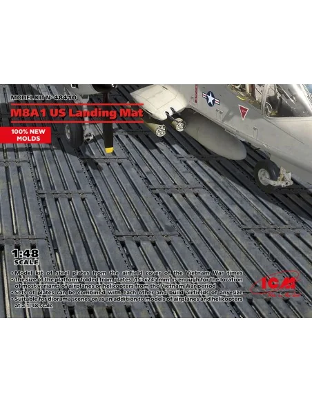 M8A1 US Landing Mat (153x245 mm) (100% new molds), 1/48 - ICM 48410