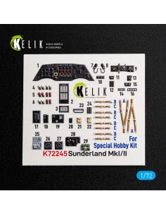 Sunderlend MkI/II - interior 3D decals for Special Hobby, 1/72 - Ke...