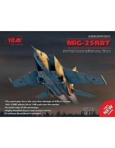 MiG-25 RBT, Soviet Reconnaissance Plane (100% new molds), 1/48 - IC...