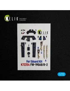 FW-190A8/R-2 - interior 3D decals for Eduard, 1/72 - Kelik K72254