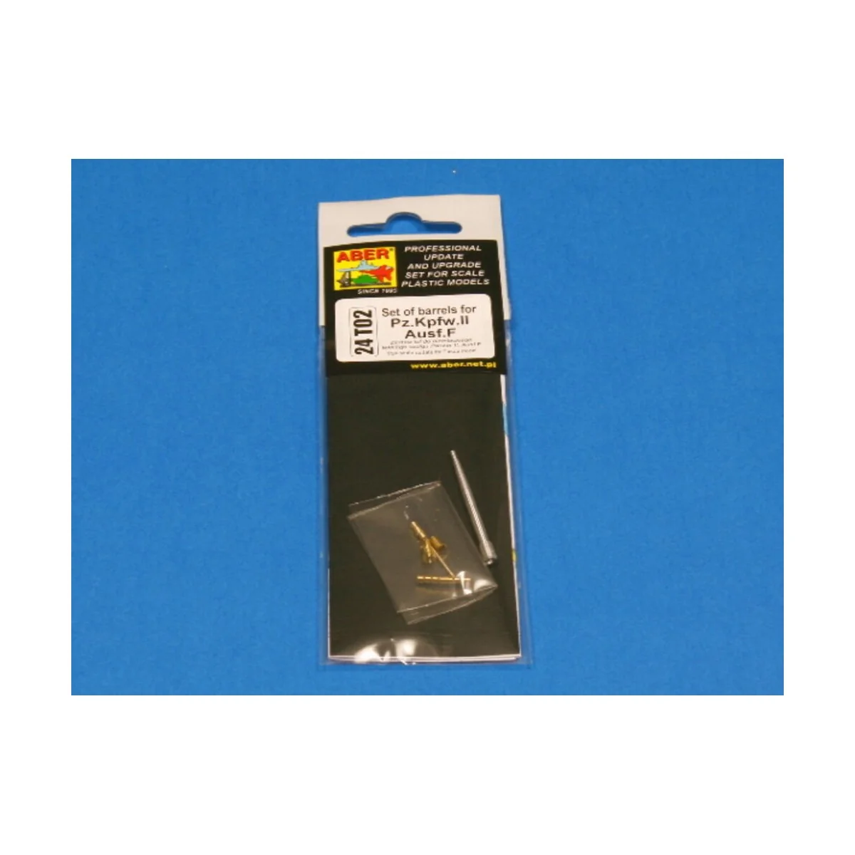Barrels for Pz.Kpfw.II, Ausf.F, 1/24 - Aber Models 24 T02 Barrels for Pz.Kpfw.II, Ausf.F, 1/24 - Aber Models 24 T02